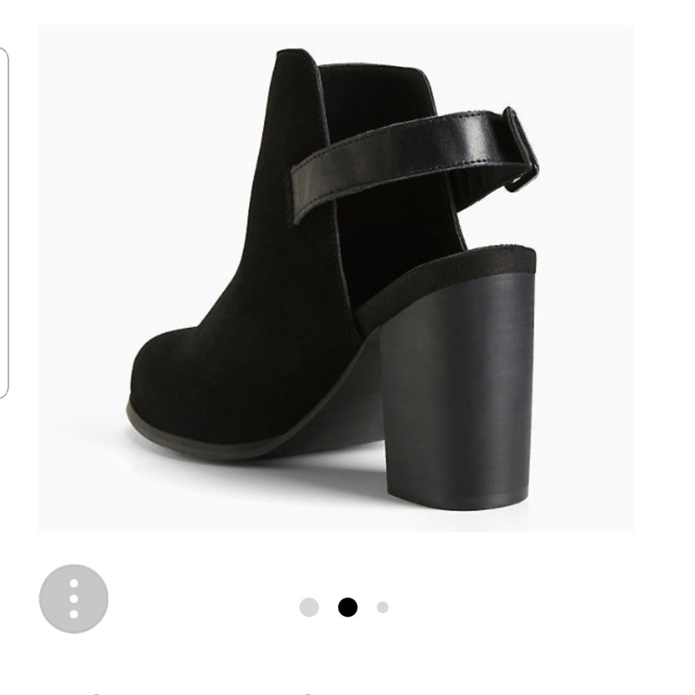 GENUINE SUEDE HEELED SLINGBACK BOOTIES